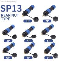 ❁♦◄ IP68 Waterproof Aviation Plug Socket Sp13 Industrial Connector Male And Female Butt Nut Flange 1/2/3/4/5/6/7/9 pin Panel Mount