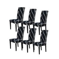 Chair Covers for Dining Room Set of 6, Stretch Dining Chair Cover, Removable Seat Protector for Home or Party (6 Pack)