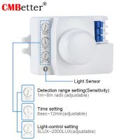 5.8GHz System LED Microwave 360 Degree Radar Motion Sensor Light Automatic Switch Ceiling Light Body Motion Detector Small-Scale