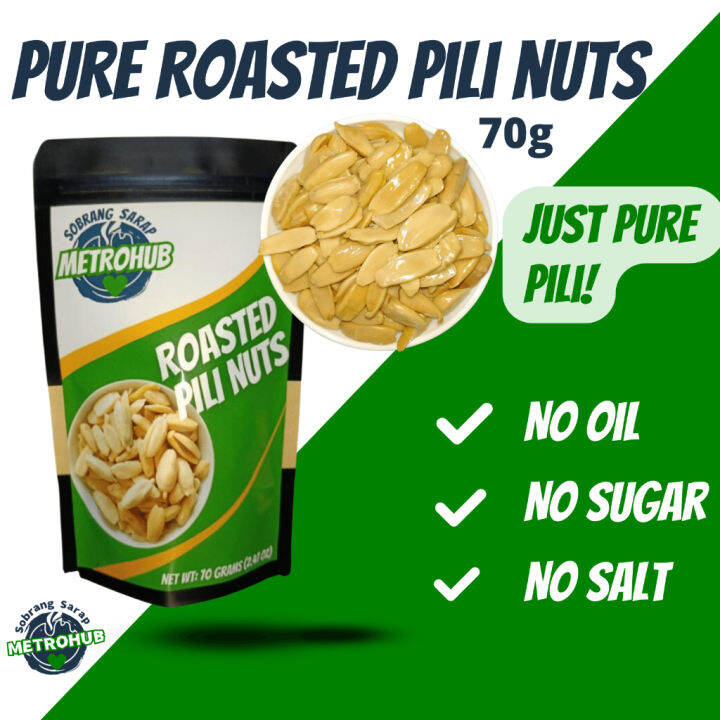 Roasted Pili Nuts Without Shell Pure Pili Only No Sugar, No Oil, No