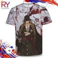 2023 NEWOne ชิ้นลูฟี่ Zoro นามิ Usopp Nico โรบิน3D พิมพ์เสื้อยืดแฟชั่นสบายๆหลวมรอบคอแขนสั้นด้านบน U Nisex ขนาดใหญ่6XL