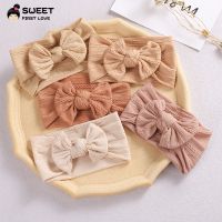 【YF】 Baby Girls Headband Kids Headwear Elastic Bow Wide Turban Girl Headscarf Headbands Accessories