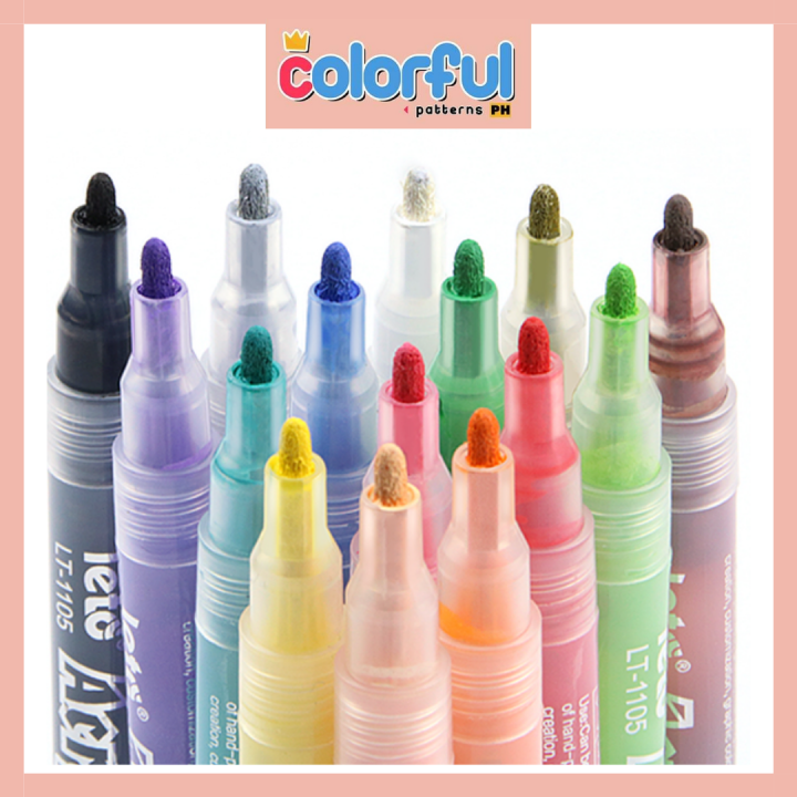 Acrylic Paint Marker Permanent Waterproof (12 Colors / 18 colors / 24