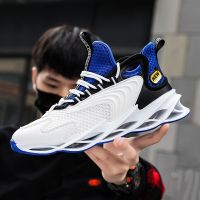 2023 Mens Sneakers Fashion New Casual Shoes Comfortable Sports Elastic Non-Slip Running Mesh Breathable Male Shoes