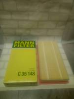 กรองอากาศ  Volvo  850  ( 1991 - 1997 )  รุ่น  2.0,  2.3 T5,  2.5     Engine  Air Filter  Mann C 35148 / C35148