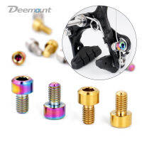 Deemount สลักเกลียว2ยูนิต M6 * 10Mm ไทเทเนียมสำหรับ MTB จักรยานเสือหมอบ V-Brek C-Brek คาลิเปอร์สายเคเบิ้ล Brek สกรูหัวหก TC4