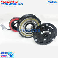 คลัชคอมแอร์ โตโยต้า โซลูน่า วีออส 2016 - 2020 6PK  MGC0062 Compressor Clutch For Toyota Soluna Vios 2016 - present (6PK) ลูกปืน NSK แท้ หน้าคลัชคอมแอร์  มู่เล่คลัช ชุดคลัช 2017 2018 2019 2020