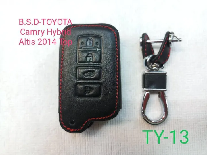 ad-ซองหนังสีดำใส่กุญแจรีโมทตรงรุ่น-toyota-camry-hybrid-altis-2014-top-ty-13