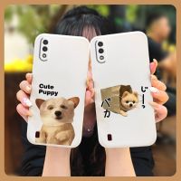 phone case Anti-fall Phone Case For Samsung Galaxy A01/SM-A015F/G Simplicity Liquid silicone shell cute Lens package