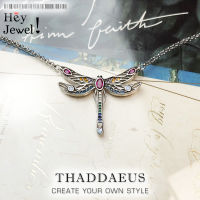 Necklace Playful Dragonfly, New Link Chain Creative Fine Jewelry Europe 925 Stering Silver Bijoux Bohemia Gift For Women