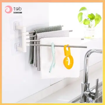 Swing out Towel Bar 4-Bars Folding Arm Swivel Towel Hanger - China Swing  Towel Bar, Towel Rack