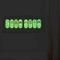 ❦❖✉ Zsz2981 new luminous signs English switch post creative background of the sitting room the bedroom decorates a wall to stick wall stickers