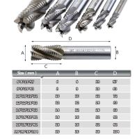 เครื่องกัดเครื่องมือเราเตอร์ HSS-AL คลื่นหยาบปลายกัด CNC 6-20มม. ร่องเครื่องตัด4 M6-M20