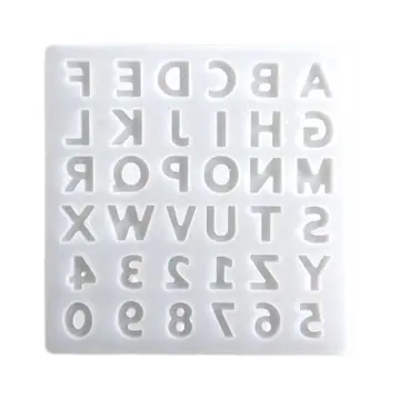 Alphabet Resin Silicone Molds Letter Number for Epoxy Molds DIY