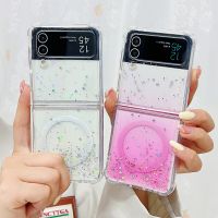 ปลอกสำหรับ Samsung Galaxy Z Flip 4แวววาว Samsung Z Flip4 Flip Z 4ที่มีเคสโทรศัพท์ปกป้อง