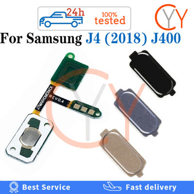 สำหรับปุ่มโฮม J400 Samsung Galaxy J4 2018 &amp; ริบบิ้นสำหรับปุ่มโฮมและเซ็นเซอร์คืนสายเคเบิ้ลหลักชิ้นส่วนซ่อม ID แบบสัมผัสสำหรับโทรศัพท์