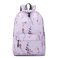 Casual Waterproof Women Backpack Flower Print Girls College Laptop Backpacks Lady Travel Backpack
