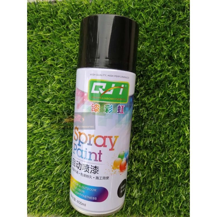 READY STOCK 400ML AUTOMATIC BLACK PAINT SPRAY BLACK SPRAY HITAM 400ML ...