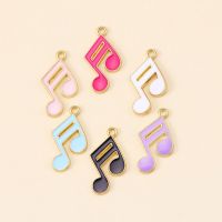 12Pcs 16*22mm New Enamel Charms Cute Musical Note Pendant For Handmade Jewelry Making Earrings Bracelets DIY Accessories Craft DIY accessories and oth