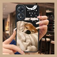 simple leather Phone Case For OPPO A58 5G/A58X/A78 5G/A1X 5G youth personality protective funny soft shell cute Cartoon