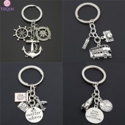 TEQIN Fast Delivery 1pc London Big Ben Keychains No Matter Where Airplane
