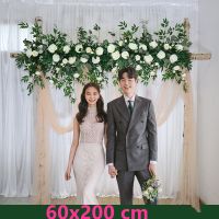 【LZ】❆❇  Seda Peônia Flor Decoração Da Parede Arco Do Casamento Fundo Artificial Linha De Flores Suprimentos De DIY 100cm 200cm