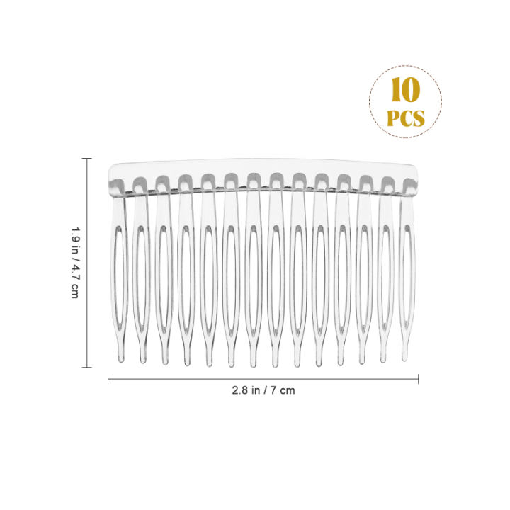 etereauty-10ชิ้นหวีสับ-s-สำหรับผมกิ๊ฟติดผมหวีสำหรับผู้หญิงหวีสับกิ๊ฟหนีบผมผมหวีสับพลาสติก