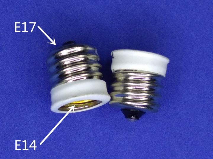 ตัวแปลงขั้วหลอดไฟ-e17-e14-e17หันไปหาฐานโคมไฟ-e14เพื่อ-e17เพื่อ-e14หันไปหาตัวแปลงหลอดไฟ-e17