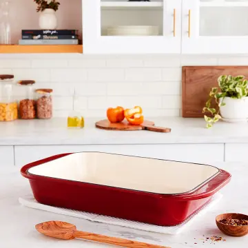  Cuisinart 3 Qt Casserole, Covered, Enameled Provencial
