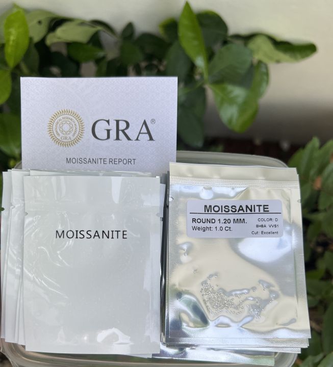 gra-mosang-diamond-เพชร-1-เม็ด-น้ำหนัก-1-ตังค์-moissanite-เพชร-โมซาไนท์-รูปร่าง-กลม-d-color-vvs1-ขนาด-1-20-มิล-mm-มี-1-กะรัต-1กะรัต-มี-125-เม็ด