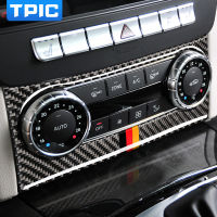 TPIC Carbon Fiber Car Accessories Air Conditioning Outlet Control Car Interior For Mercedes W204 C Class 2011-2013 Car Styling