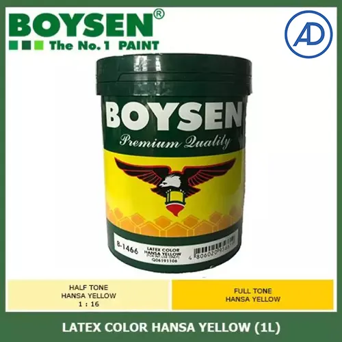 Boysen Latex Color B-1466 Hansa Yellow (1L) | Lazada PH