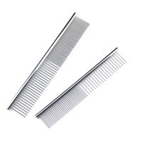 Stainless Steel Dog Comb Long Thick Hair Fur Removal Brush 16/19cm Pets Dog Cat Grooming Dematting Combs for Shaggy Dogs Brushes  Combs