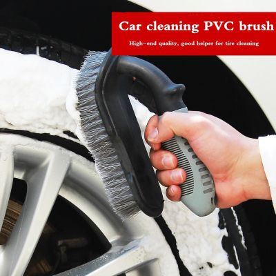 Car Brush Wheel Car Wash Tools Auto Wheel Tire Soft Hair Brushes Set T-Type Multi-Functional Wheel Hub Brush Car Accessories