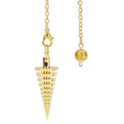 JDY6H New Exploration Pendulum Screw-shaped Shuttle Reiki Healing Pendulum Divination Ladies Men Amulet Fashion Jewelry Wholesale