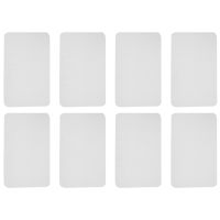 Set of 8 Transparent Place Mats Washable White Dining Table Place Mat Plastic Non- Anti-Fouling Heat Resistant