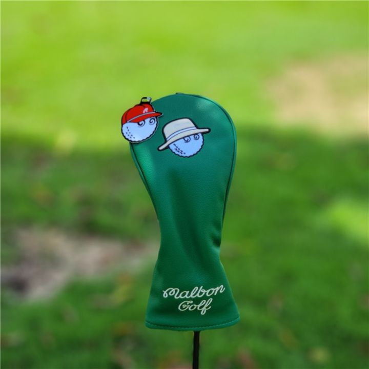 limited-green-fisherman-hat-golf-cover-1-3-5-wood-headcovers-driver-fairway-woods-cover-pu-leather-head-covers-golf-clubs