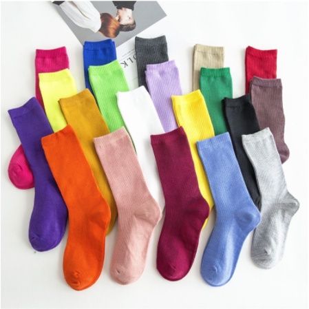 fashion-socks-middle-ankle-solid-color