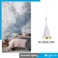 Lighttrio โคมไฟแขวนเพดาน สไตล์โมเดิร์น  สีขาว รุ่น HL-CELTA/WH (ไม่รวมหลอดไฟ)