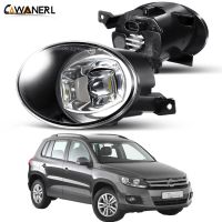 2 X Canbus Fog Light Assembly For Volkswagen VW Tiguan (5N ) 2012-2016 30W 6000LM Car LED Lens Fog Daytime Running Lamp 9006 12V