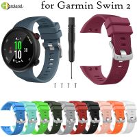 sdfdfsgs For Garmin Forerunner 45 WatchStrap band for Garmin Swim 2 Silicone Smart WatchBand Wristbands Correa Bracelet tool Wrist Strap