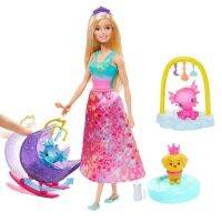 Barbie Dreamtopia Fantasy Story Tea Party&amp;Fairy Doll ชุดอุปกรณ์เสริม 2 สไตล์ 2020 ใหม่ล่าสุดจากบาบี้ GJK51