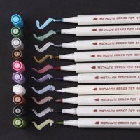 【small stationery】  ☏● ชุดปากกาปากกาสี10ชิ้นศิลปะเครื่องเขียนสีสำหรับสักลายปลายแปรง