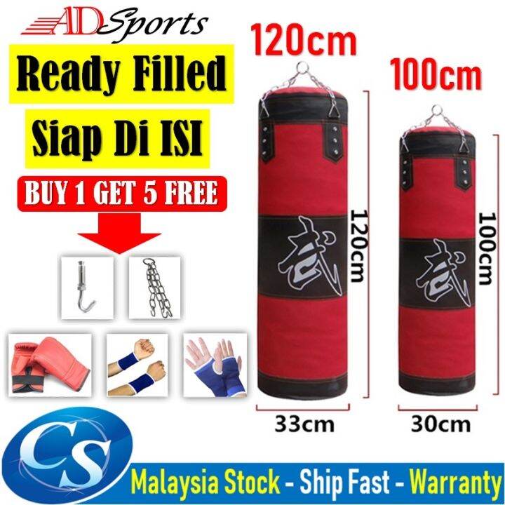 CSMall 100cm / 120cm Filled Sand Punching Bag / Siap Diisi Sandbag