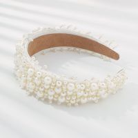 New Women Baroque Headband Bride Pearl Starry Hairband Prom Personality Full Diamond ided Crystal Hair Hoop Hair Accessories