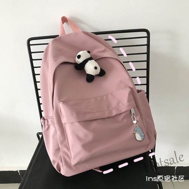 hot-sale-c16-tscfashion-japanese-ins-wind-solid-color-schoolbag-female-korean-version-of-harajuku-ulzzang-college-student-backpack-senior-high-school-large-capacity-backpack