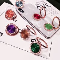 ▥✲✴ Mobile Phone Finger Ring Stand Holder 360 Rotation Whorl Luxury Bling Crystal Round Mount Holder for iphone Huawei Redmi Samsung
