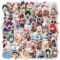 hotx【DT】 10/30/50PCS Genshin Anime Xiao Klee Barbara Sticker Car Motorcycle Luggage Laptop Kids Wholesale