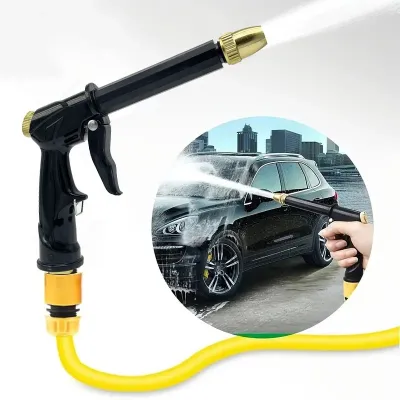 1pc Portable High Pressure Water Hose Nozzle Spray Adjustable Garden Hose Nozzle Spray Car Washing And Pet Cleaning Tools