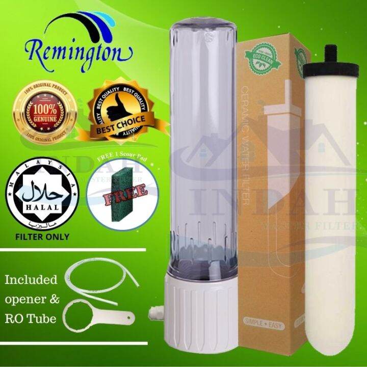 CTC3000 Transparent Water Filter Housing With Remington Standard JAKIM ...